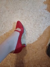 damenschuhe 38 gebraucht  rot