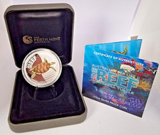 Silver Coin: Australia 2011 PP Sea Life II, Hawksbill Turtle-1/2 Oz Fine Silver