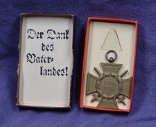 Weltkrieg Etui - Dank des Vaterlandes - Ehrenkreuz für Frontkämpfer Ehrenzeichen