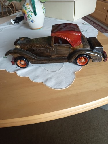 Holzauto deko auto oldtimer - holzauto,