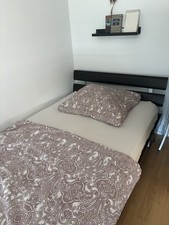 Bett 120x200 mit Matratze und Lattenrost, Holzausführung