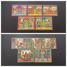 5 x Notgeld -- Stadt  ERFURT  /  Thüringen -- kompl. & ksfr. -- H1