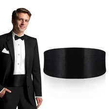 Kummerbund Schwarz Satin