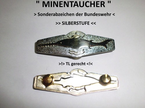 Minentaucher silber bw - ", "
