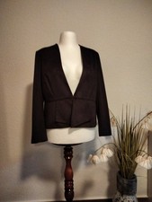 Via Milano Blazer kurz in Velour-Optik Gr.46 dunkles Anthrazit