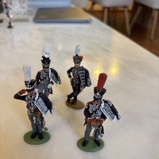 4 Zinnsoldaten Offiziere /