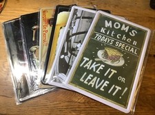 6x Blechschild Schild Sammlung 20x30 Bier Absinth Opel Hughes Mama NEU TOP K2