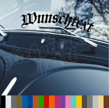 Autoaufkleber WUNSCHTEXT