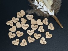 50 Streudeko Holz Herz