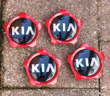 orig. Tuning Radnaben-Deckel in ROT mit KIA-LOGO für KIA PROCEED GT Ceed X-Ceed