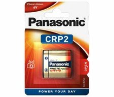 2 x Panasonic CR-P2 - DL223 Lithium Power Photo Batterie 6V im Blister