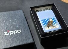 Zippo Feuerzeug Sturmfeuerzeug Benzinfeuerzeug mit Adler USA  Schachtel Original