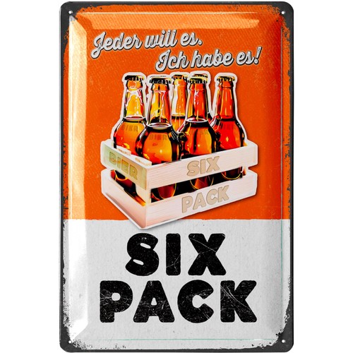 Lanolu retro blechschild six - lanolu,