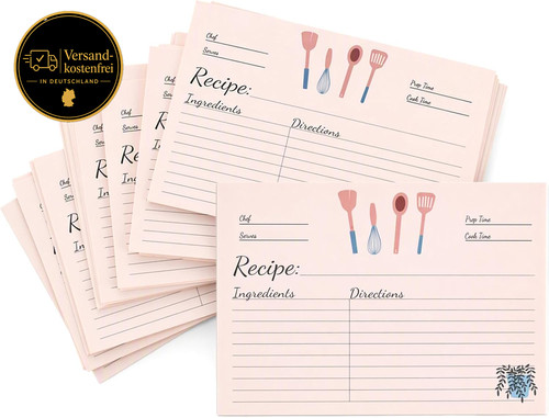 Rezeptkarten set stück - set,