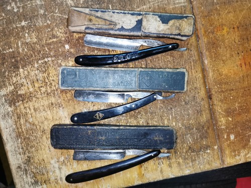 Antikes rasiermesser 3er set - antikes,