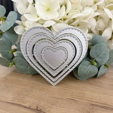 Stanzschablone Herz in Herz