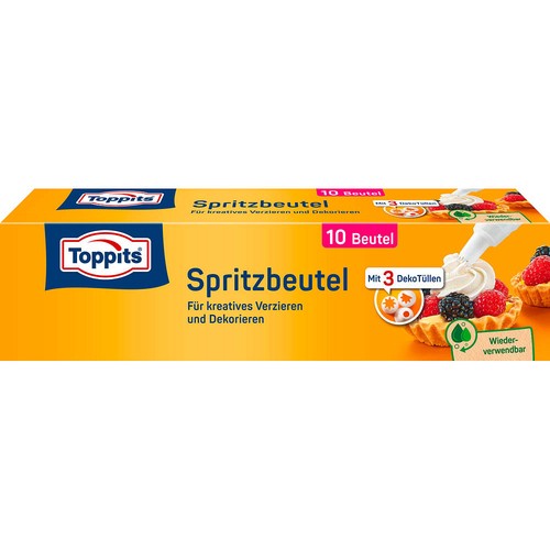 Toppits spritzbeutel beige 10 - toppits,