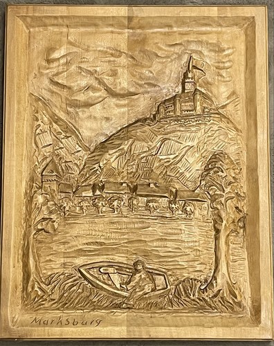 Holzbild handgeschnitzt - ,