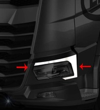 2 x Headlight Lights Stainless