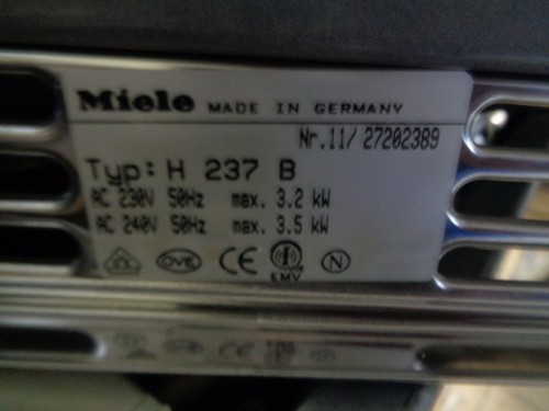 Miele 237 bedienblende - ,
