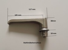 Stahlmöbelverschluss Drehriegelverschluss Edelstahl  Verschluß Stahlschrank