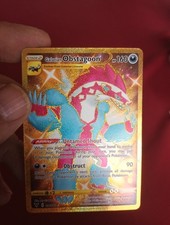 Pokemon, Shiny Goldkarte, Galarian Obstagoon HP 160 ,198/185, Selten+Top Zustand