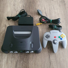 Nintendo 64 | N64 ► Spielekonsole - Schwarz komplett inkl. Kabel & Gamepad ◄