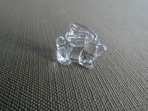 Glasfigur kleiner hase - kleiner, mit