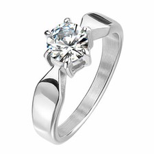 Damen Designer Fingerring Schmuck Ring Verlobungsring Zirkonia Kristall