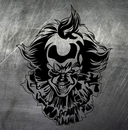 Clown skull aufkleber auto - clown,