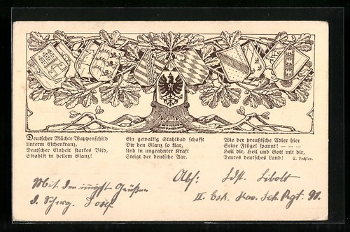 Künstler eichenbaum mit - künstler-ak,