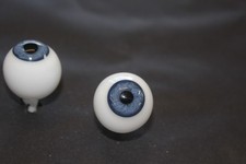 1 Paar Glasaugen für Reborn-Puppen rund  20 mm Ø babyblau Nr.18