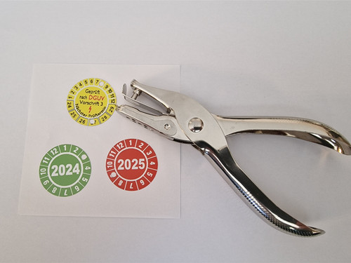 Lochzange uvv prüfplaketten - lochzange,