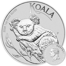 Koala 2025 silbermünze 1oz - koala,