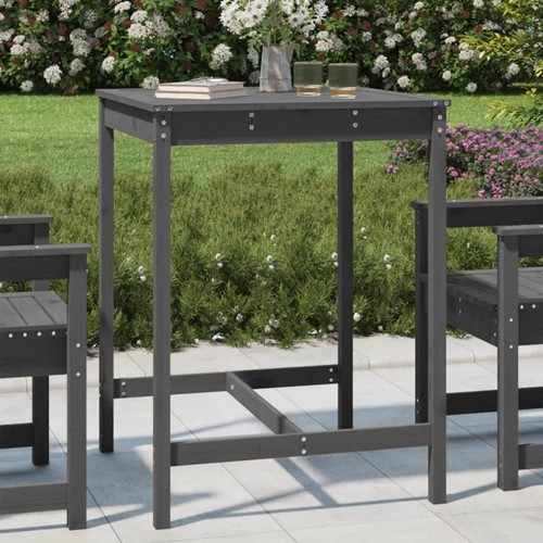 Gartentisch grau 5x82 - grau, 82,5x82,5x110