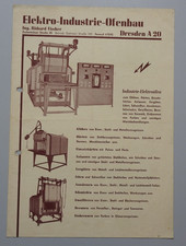 A422/ alte Werbung Elektro-Industrie Ofenbau, Richard Fischer, Dresden vor 1945