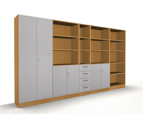 Büroschrankwand klassik - büroschrankwand,