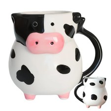 Niedliche Keramik-Kuh-Tasse