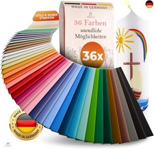 36 Wachsplatten für Kerzen