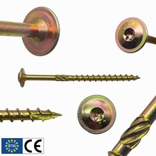 Tellerkopfschrauben 5/6/8/ mm Torx verzinkt ETA-Zulassung Konstruktionsschrauben