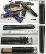 ECHT HAIFISCH LEDERARMBAND Auswahl: Schwarz, Blau, Dunkelbraun 18, 20, 22, 24 mm