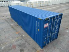 40' HC Schiffscontainer Seecontainer Lagercontainer RAL5010 Enzianblau one way