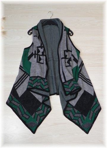 Gina hübscher strick poncho - gina, *