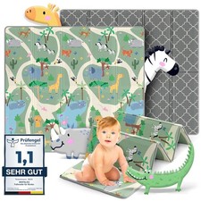 MAPALOU Krabbelmatte Spielmatte für Baby & Kinder Spielteppich Babymatte Bodenma