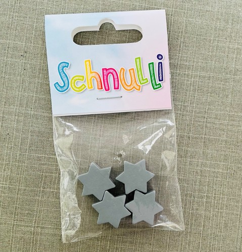 Schnulli stern holz grau - schnulli-stern,,