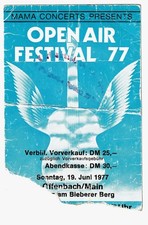Open air festival ticket - open,