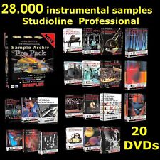 20 DVDs StudioLine Samples für Reason NN-XT / VSampler / MAC / Mach5 / WAVE