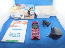 Original Nokia 6150 Rot mit Antenne Leuchte mit OVP Ladegerät Akku Kult Handy
