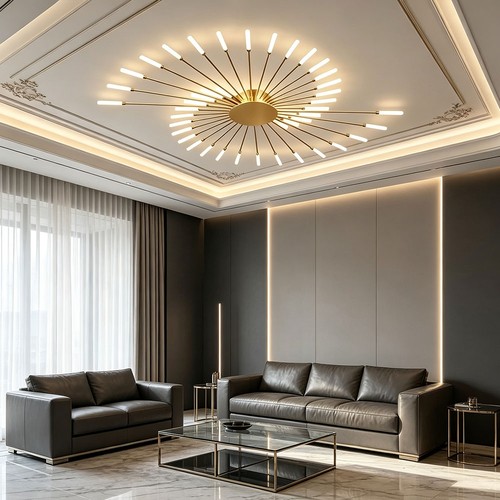 Modern led gold kronleuchter - modern,