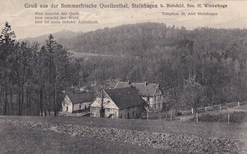 Steinhagen uralt quellental - ak,